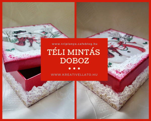 decoupage doboz